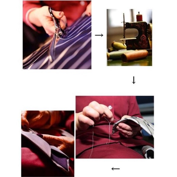 Red Solid Color Tie Formal Necktie for Men - Picture 4 of 6